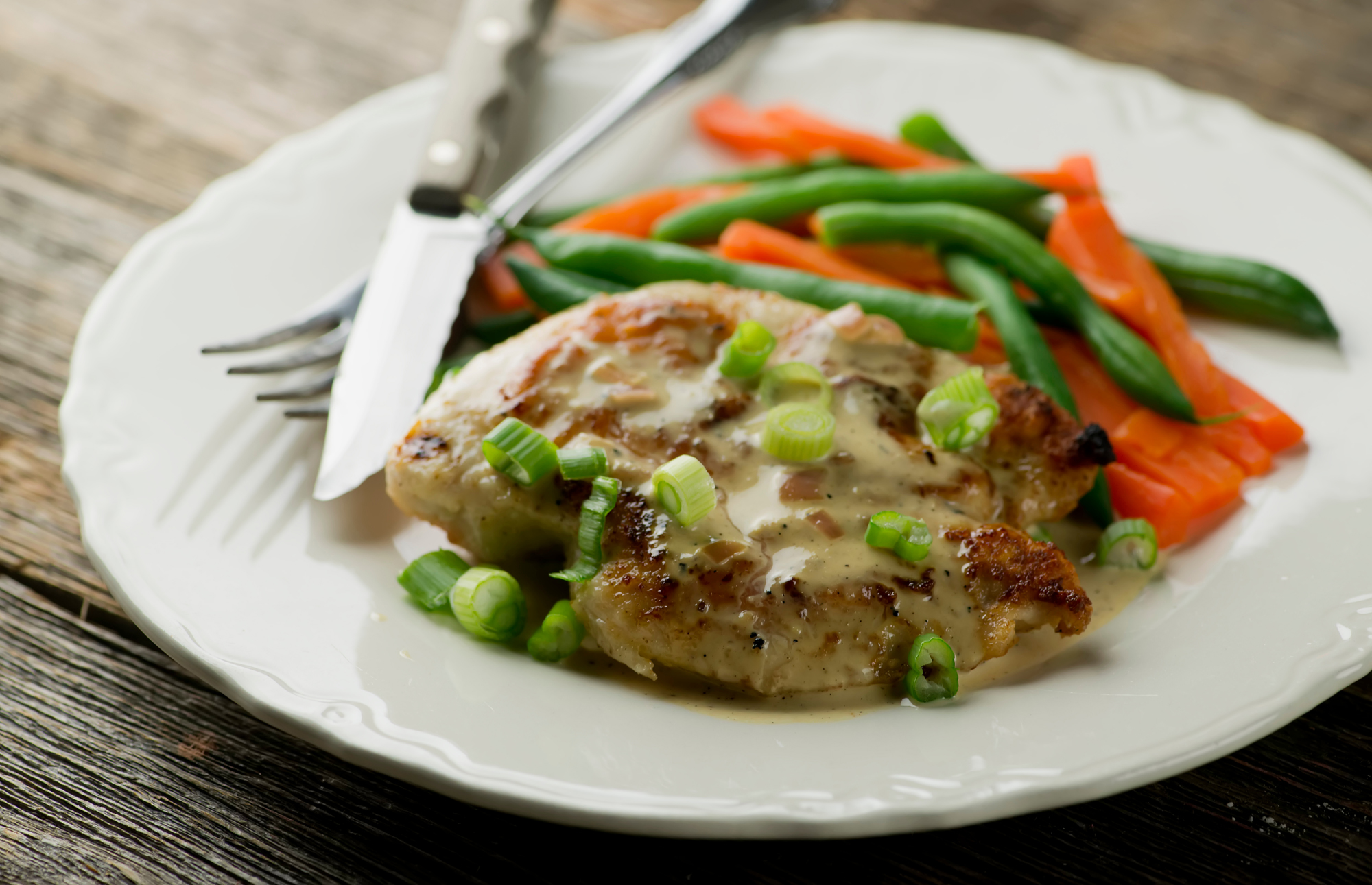 chicken with brandy mustard cream sauce