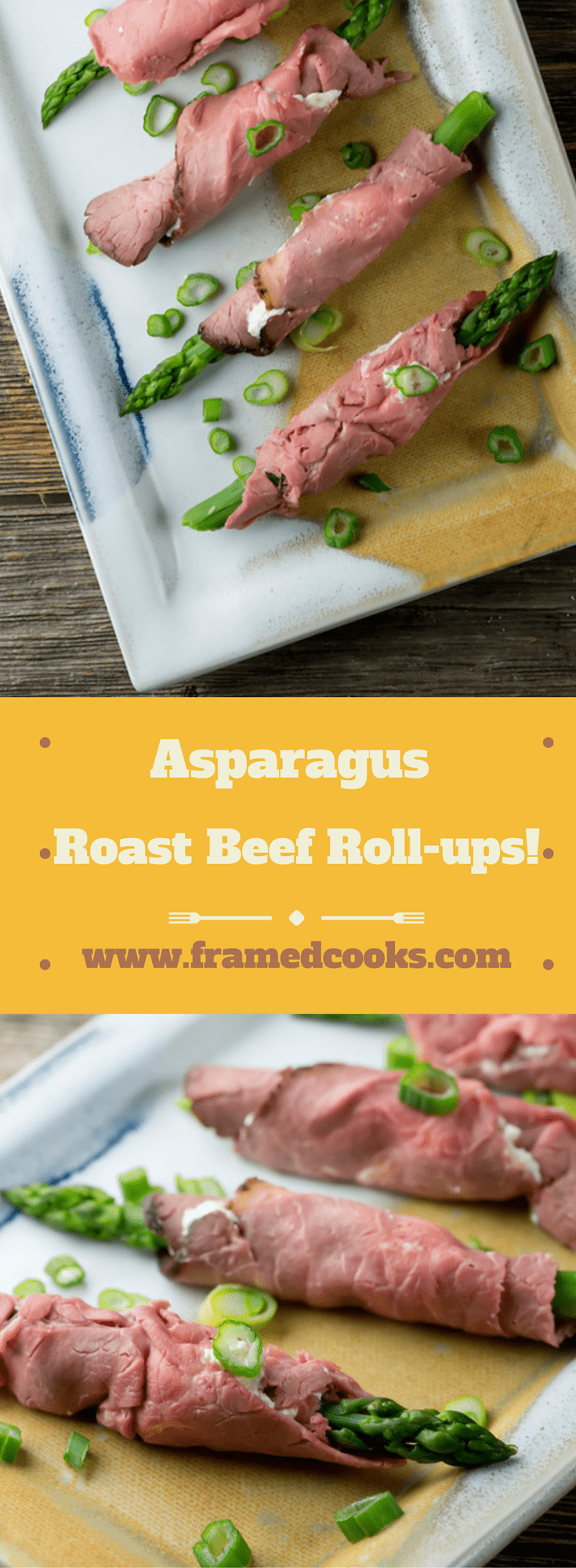 Roll up some asparagus in a roast beef and some horseradish cream cheese for an instant elegant appetizer. Horseradish asparagus roast beef roll-ups!