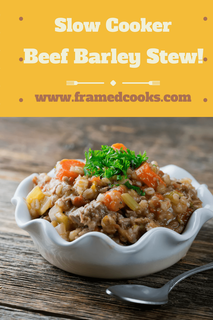 Turn your favorite soup into your favorite stew with this easy recipe. Slow cooker beef barley stew is a warm and wonderful comfort food!