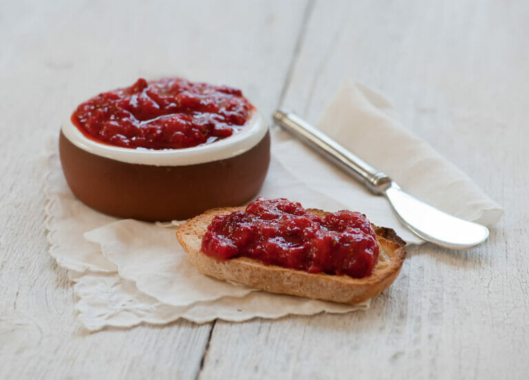 homemade strawberry jam