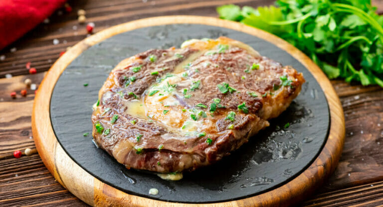 easy buttered steak