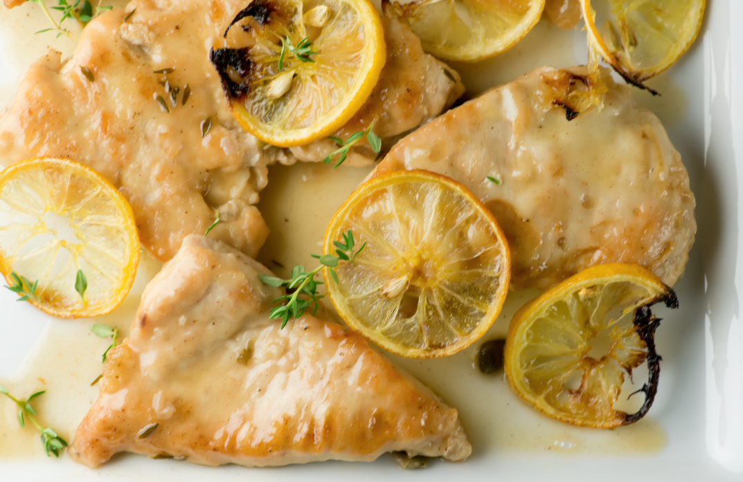 Chicken with Capers and Roasted Lemon - Framed Cooks