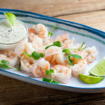 shrimp with lime dipping sauce