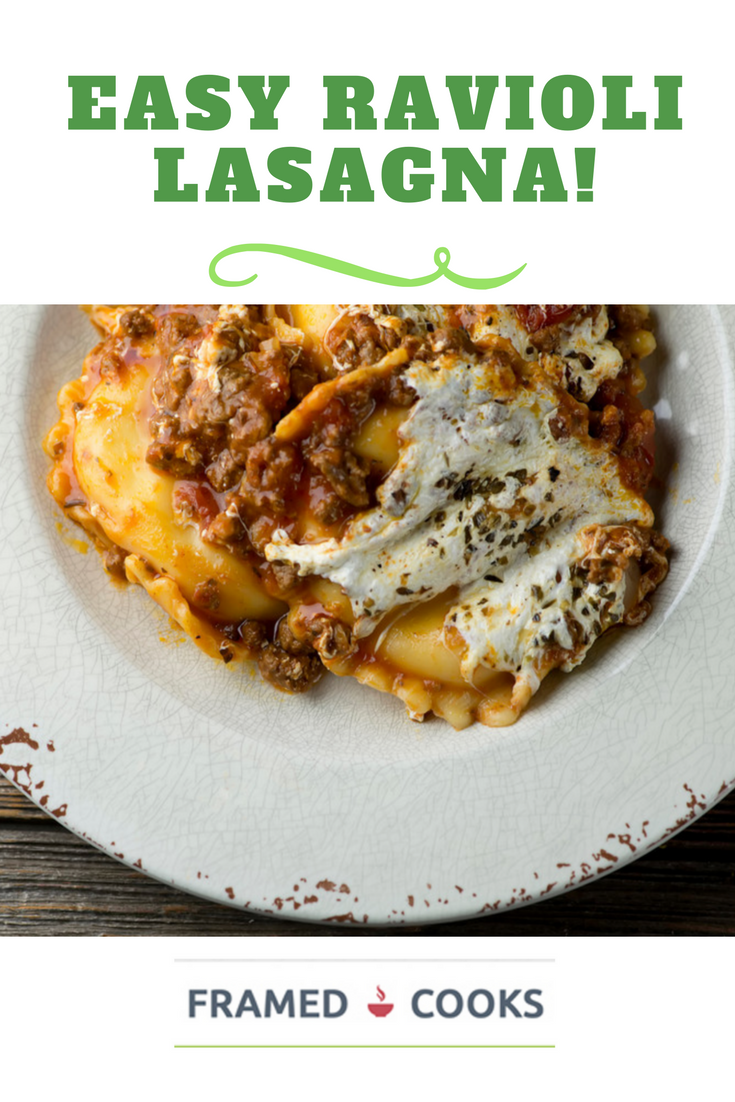 All the deliciousness of lasagna can be yours in no time when you let some cheese ravioli help you with the cooking!