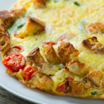 Toasty Cheddar and Vegetable Oven Frittata