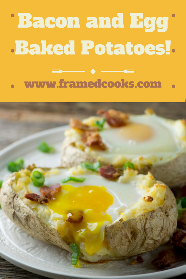 Breakfast, lunch or dinner - this recipe for bacon and egg baked potatoes is perfect for any of them!