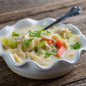 Easy Creamy Chicken Noodle Soup