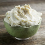 Whipped cauliflower in a bowl.