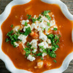 easy shrimp marinara soup