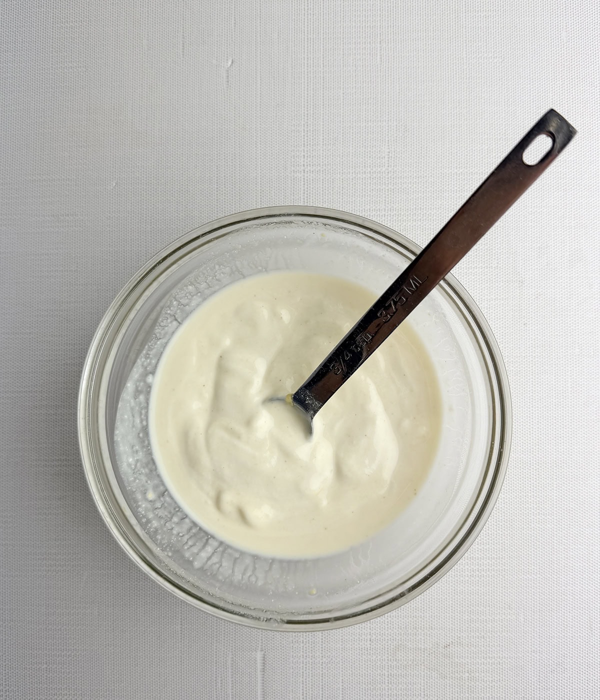 Lobster potato salad dressing.