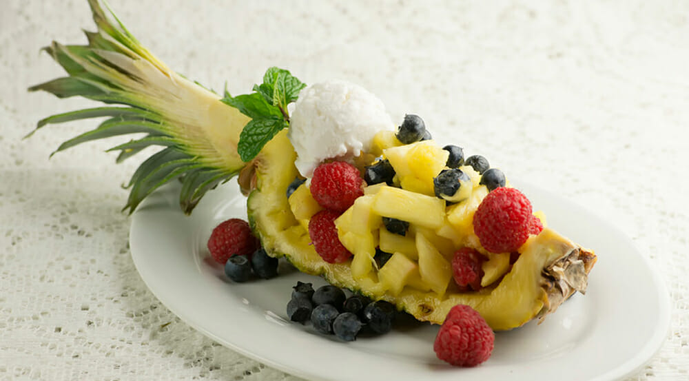 Pina Colada Fruit Salad Framed Cooks