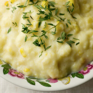 polenta with corn and thyme