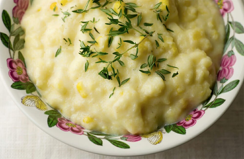 polenta with corn and thyme