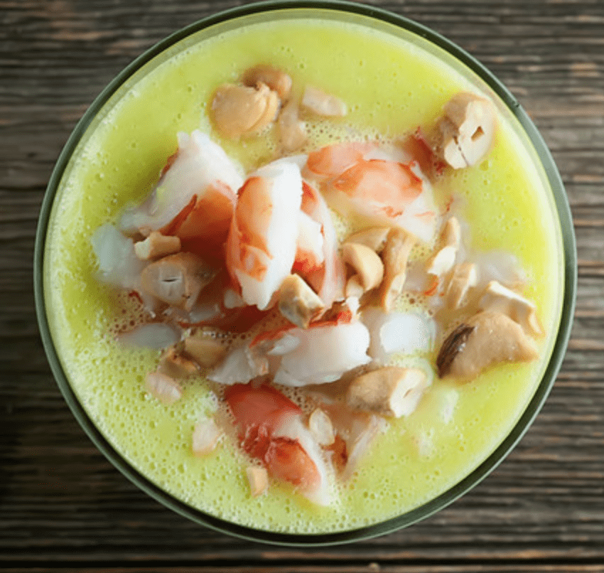 Pineapple Shrimp Gazpacho