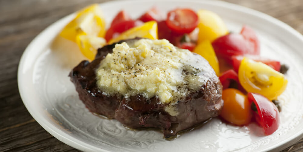 Steak with Parmesan Butter