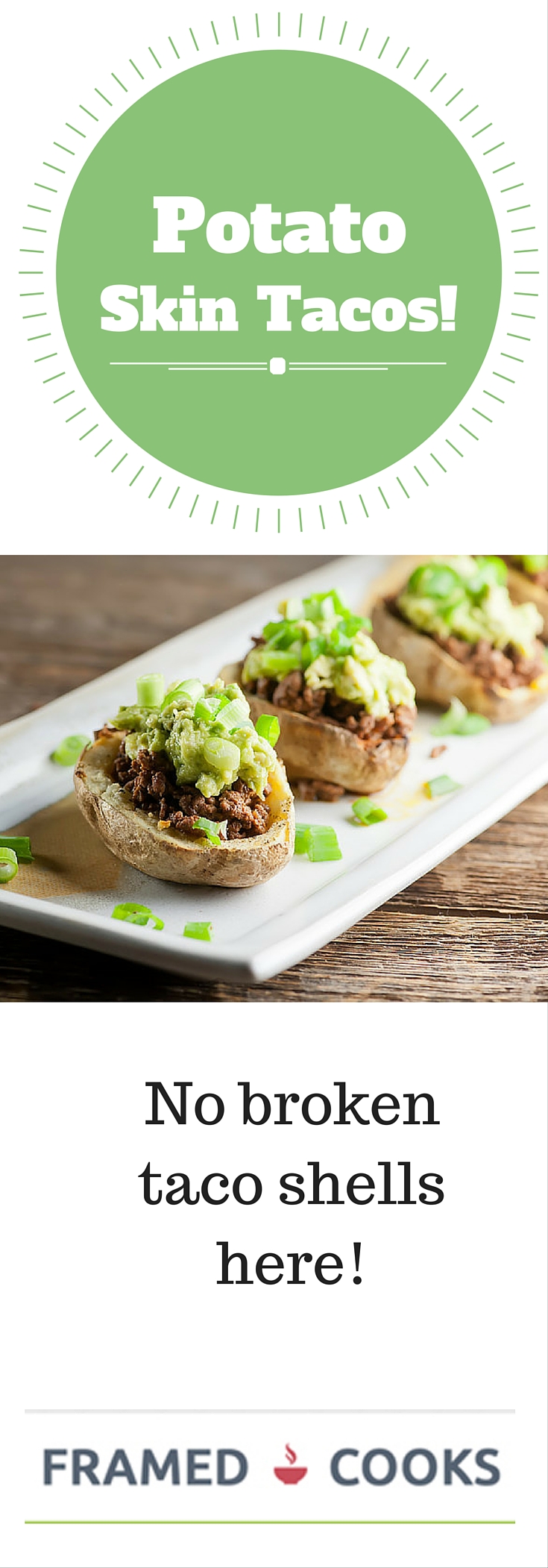 This recipe for potato skin tacos leaves the taco shells behind for easy and delicious eating!
