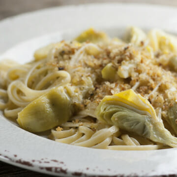 Artichoke Pasta with Bread Crumbs