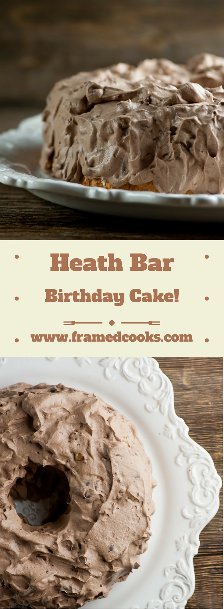 This easy recipe for Heath Bar Birthday Cake takes just five ingredients and no baking, and makes a delicious and dramatic dessert.