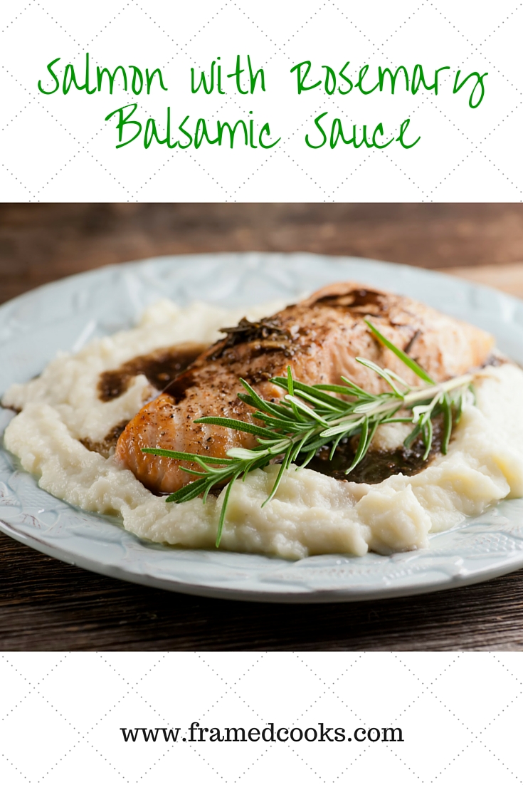 Give roasted salmon a jazzy taste with this easy recipe for salmon with rosemary balsamic sauce. Everything is better with balsamic vinegar!