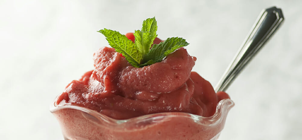 Strawberry Banana Sorbet