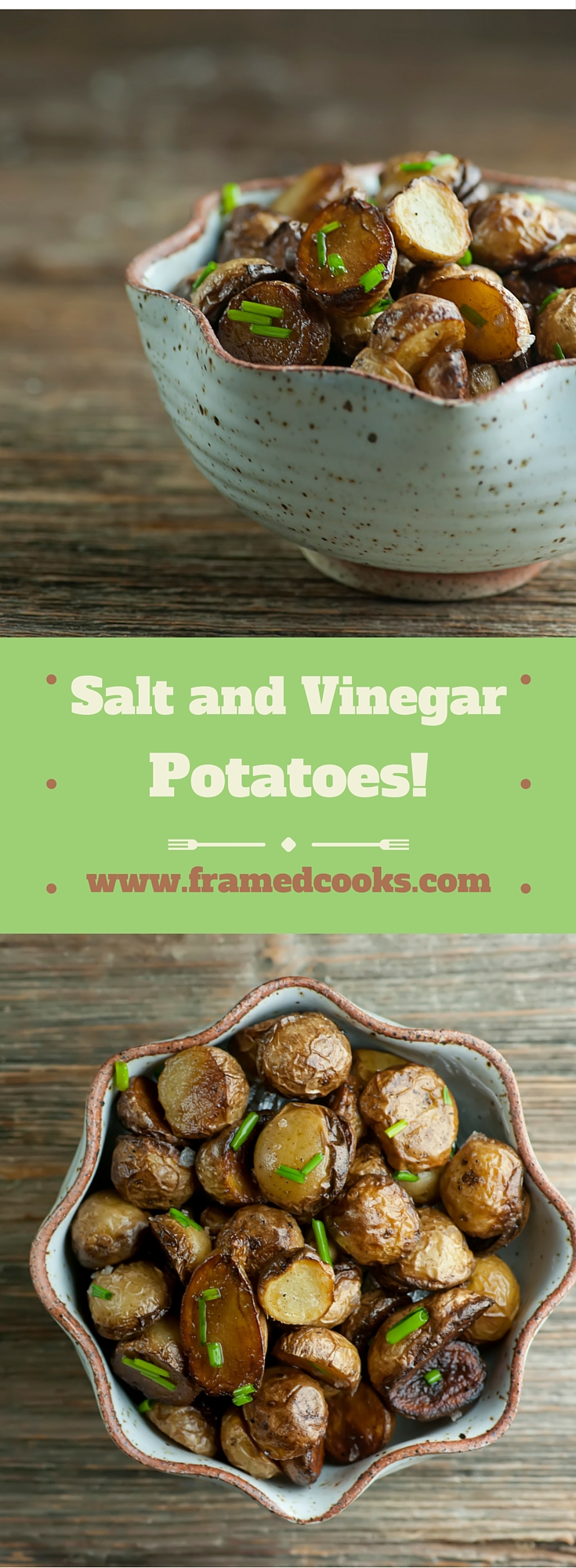 Love vinegar and salt potato chips? Then this recipe for vinegar salt baby potatoes is about to be your new favorite side dish.