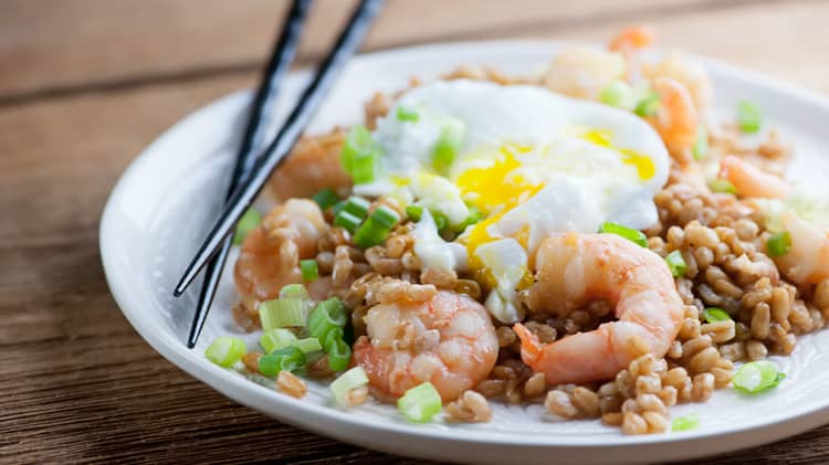 shrimp fried farro