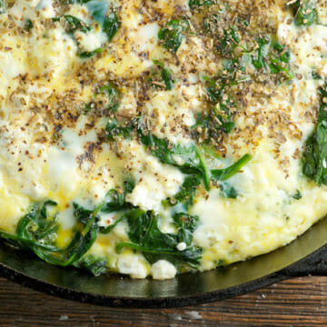 spinach feta oven frittata