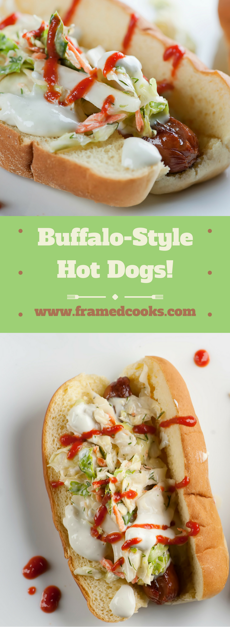 Jazz up your frankfurters with this easy recipe for buffalo style hot dogs! Trade in the mustard for a few easy toppings and lunch is served.