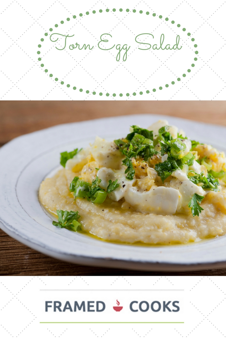 This recipe for torn egg salad spiffs up this lunch classic with herbs and lemon.
