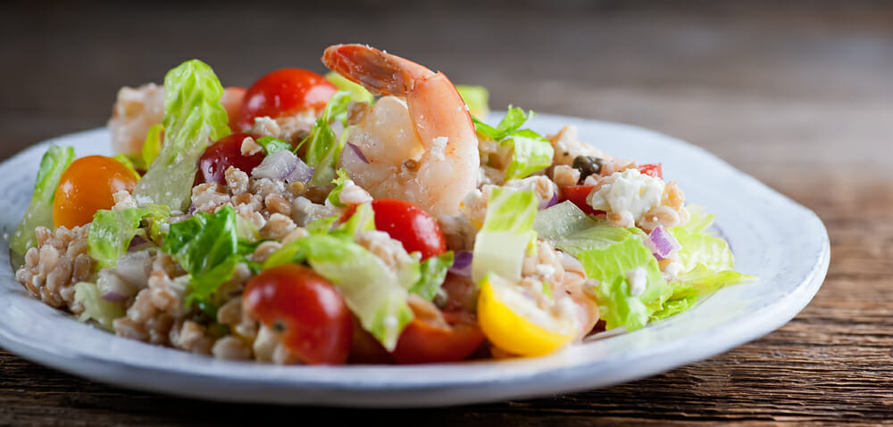 Shrimp Farro Salad