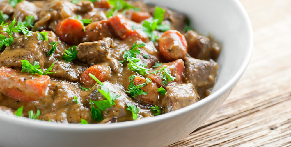 Creamy Mustard Beef Stew Framed Cooks