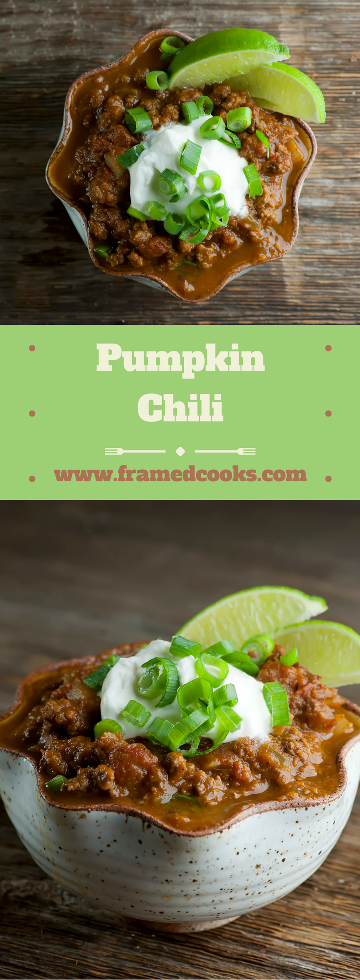 This easy hearty pumpkin chili recipe has all your favorite fall flavors!