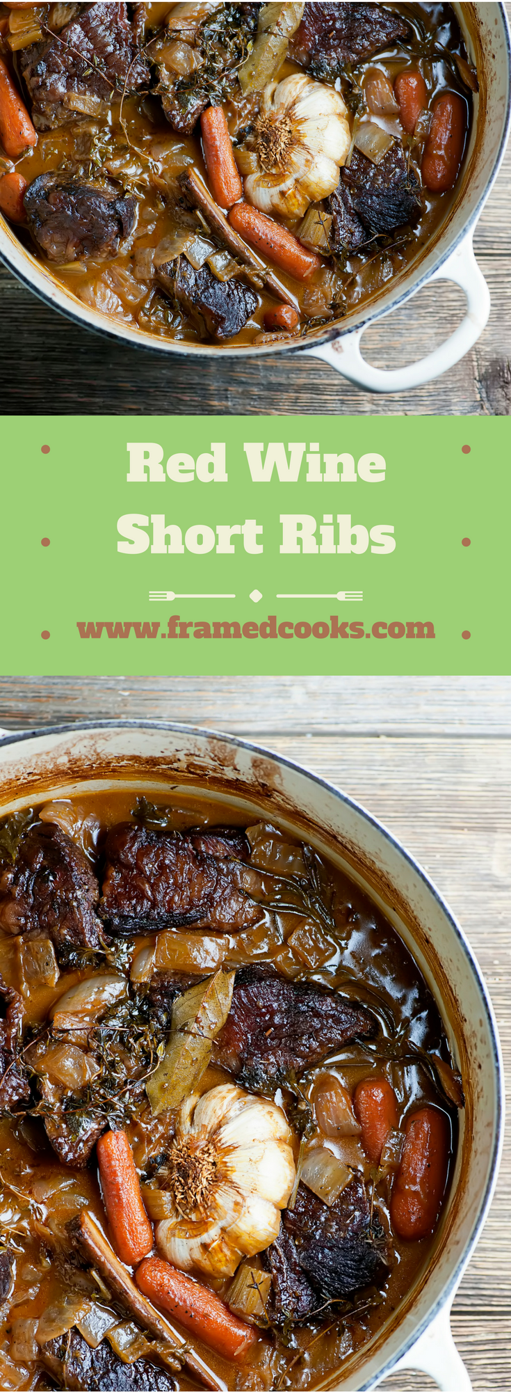 This easy recipe for red wine short ribs is the perfect comfort food for a lazy fall weekend!