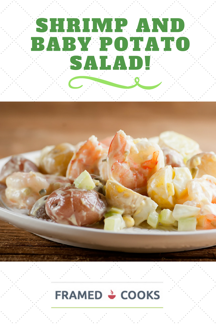 This easy recipe for shrimp and baby potato salad is an light, easy and elegant lunch, brunch or supper! And Whole 30 compliant as well.