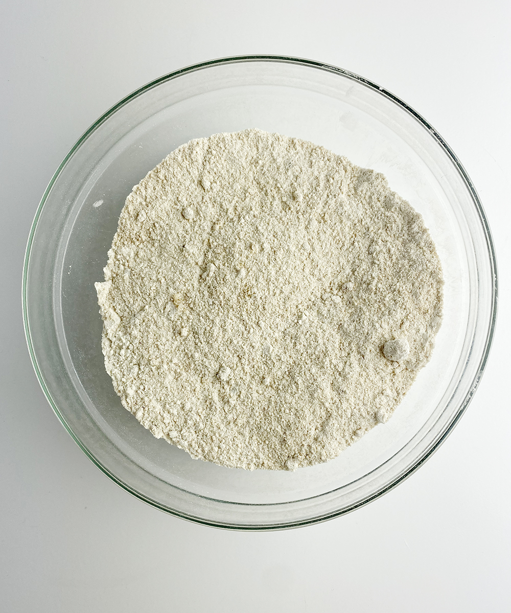 Crumb cake topping mix in a bowl.