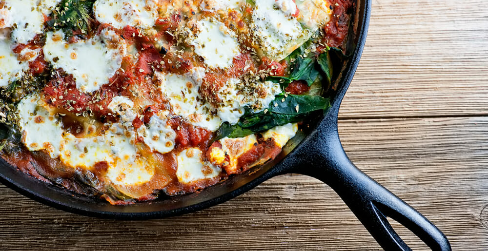 Frying Pan Lasagna - Framed Cooks