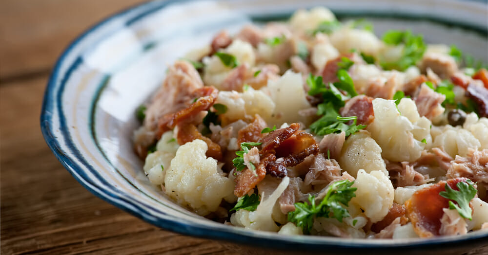 cauliflower tuna salad