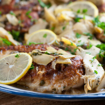 Chicken Piccata with Artichokes