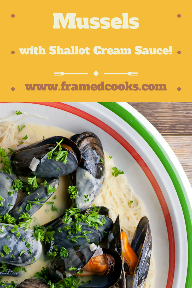 This recipe for mussels drizzled with shallot cream sauce served over angel hair pasta will have you coming back for seconds!