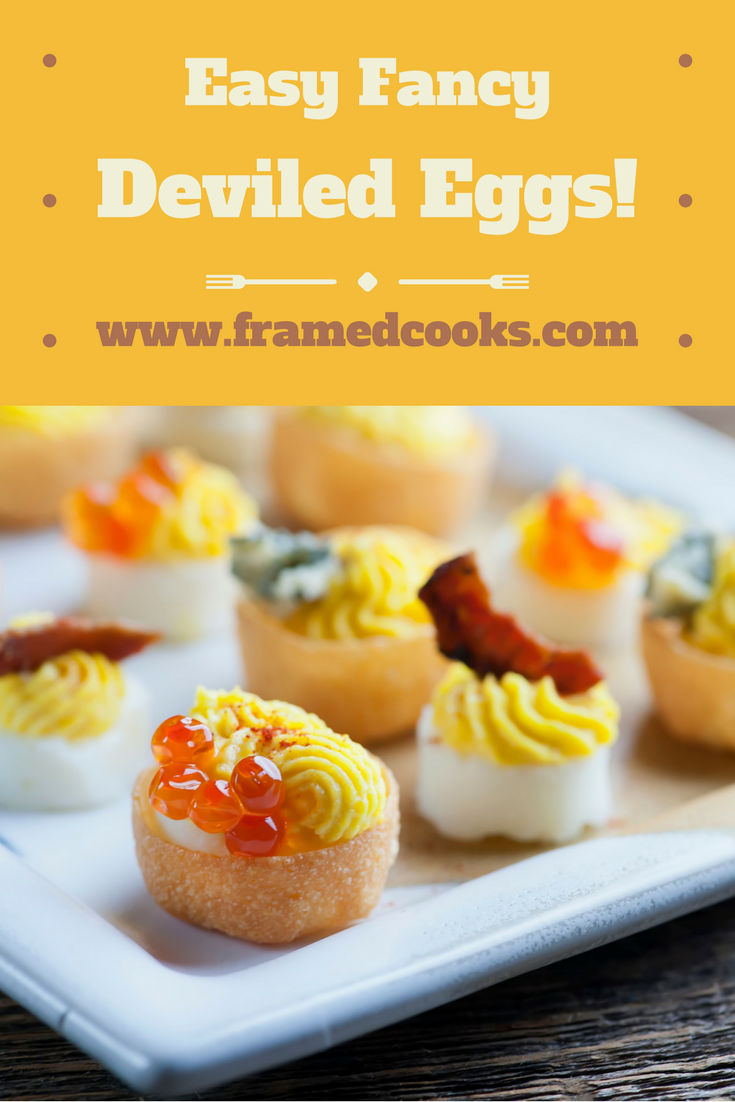 Take your deviled eggs to elegant new places with this recipe for easy fancy deviled eggs!