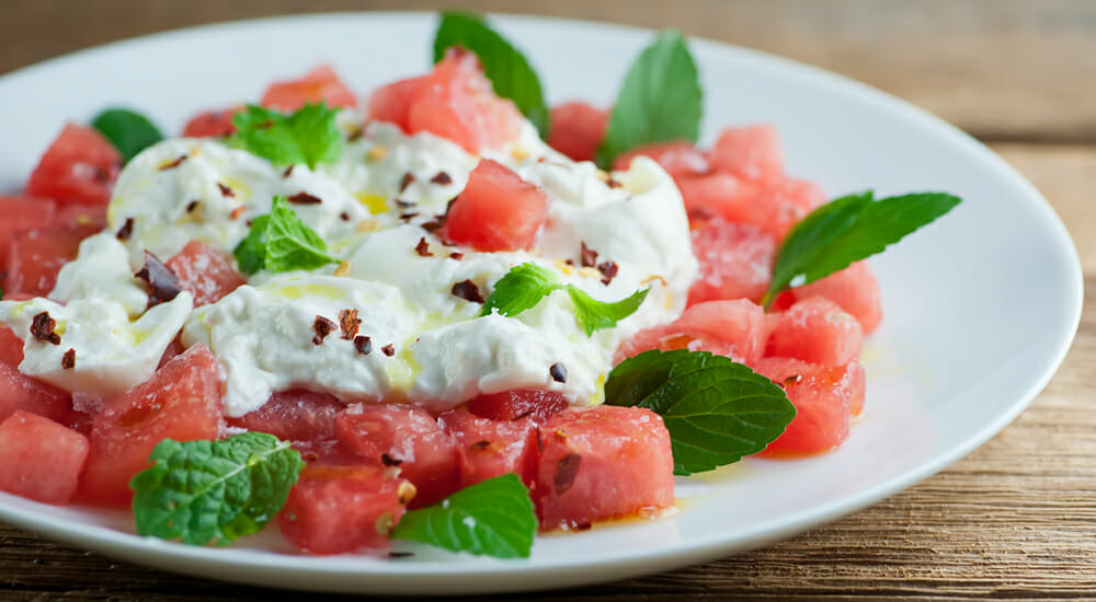 watermelon burrata salad