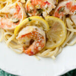 Lemon Shrimp Scampi with Linguine - Framed Cooks