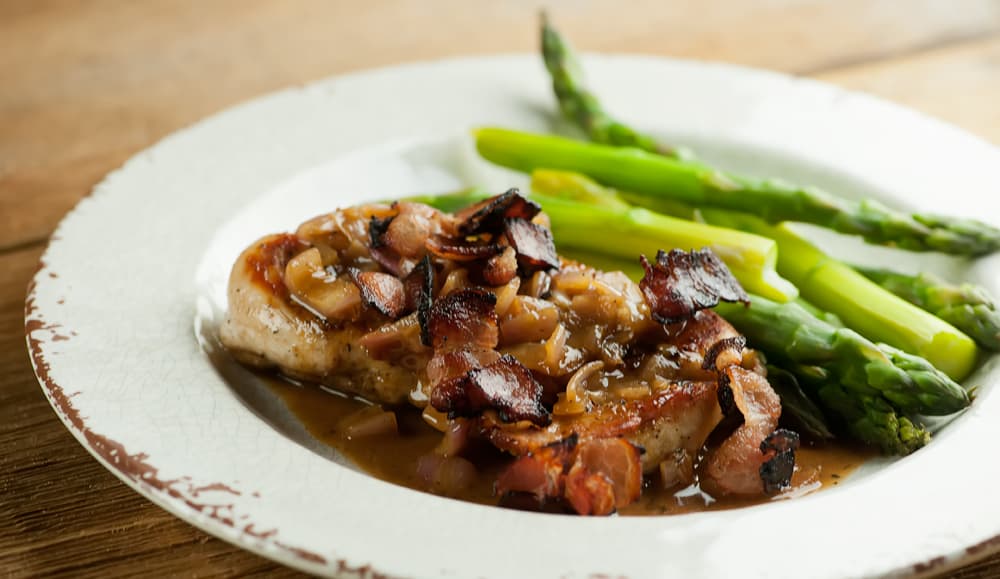 Chicken with Bacon Mustard Sauce - Framed Cooks