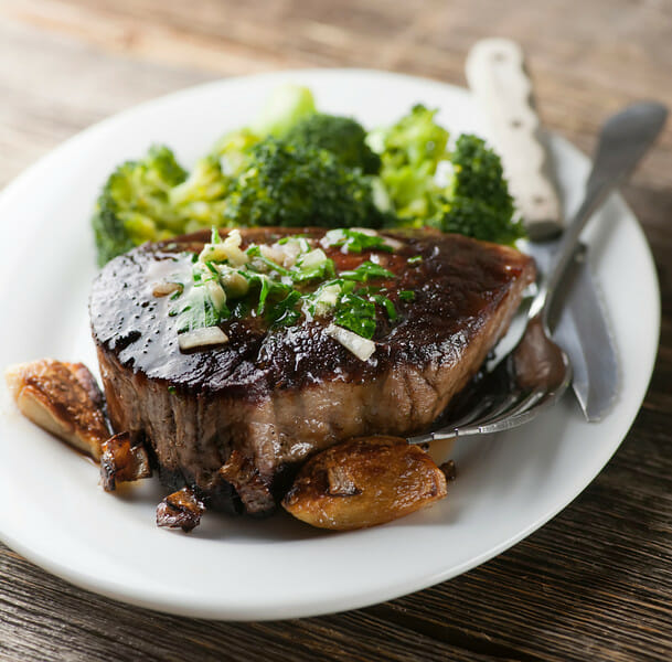 Steak with Herb Butter Framed Cooks