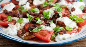 bacon caprese salad