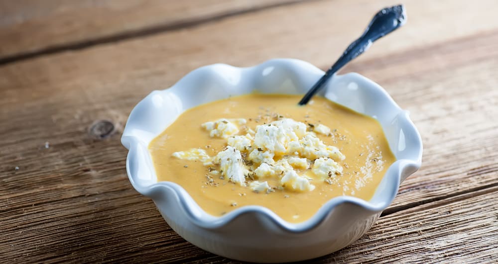 carrot feta soup