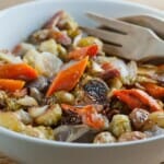 warm roasted fall vegetable salad