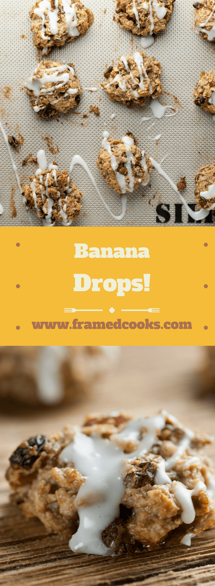 This easy recipe for banana drops is a mash-up of bananas and oatmeal raisin cookies, and is the perfect way to use up those ripe bananas!