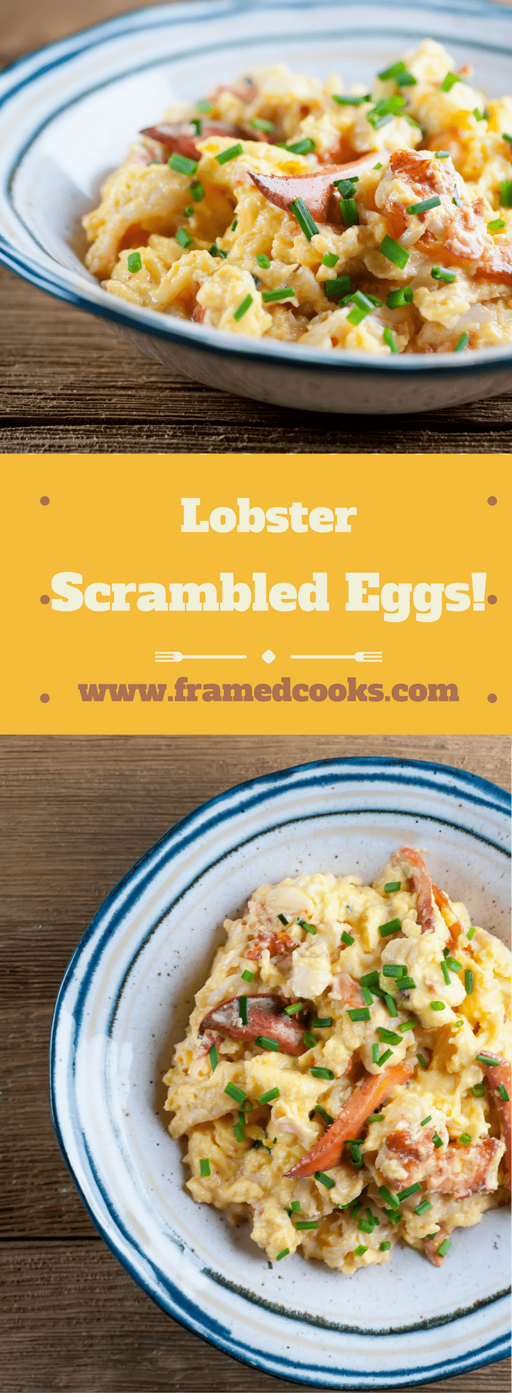 Lobster scrambled eggs are comfort food on top of comfort food. Make this easy recipe for the ultimate breakfast or brunch treat for someone you love!