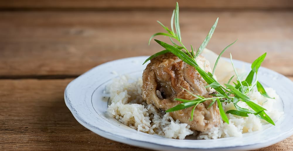 sweet wine chicken and rice